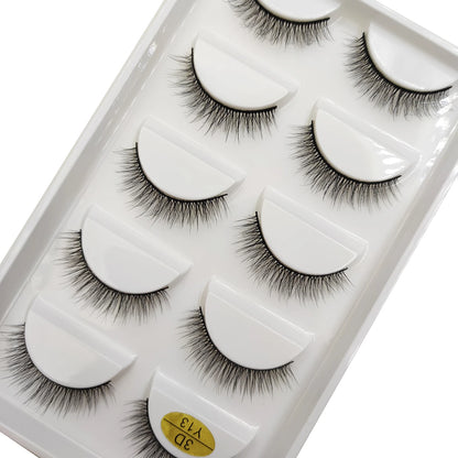 Natural 3D Mink False Eyelashes, Soft Wispy, Fluffy Eye Faux Lashes, Make Up Eyelash, Beauty Cat Cilios, 5 Pairs, 15 Styles