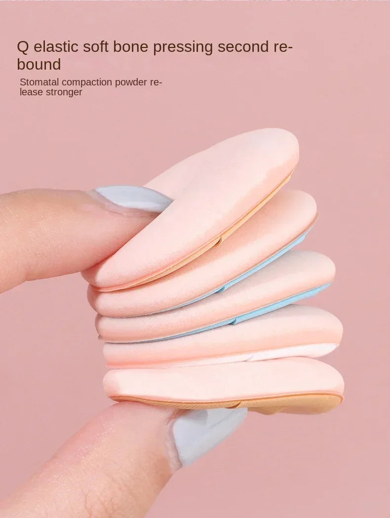 10Pcs Mini Finger Puff Foundation Small Air Cushion Powder Makeup Sponge Concealer BB Cream Cosmetic Applicator Make Up Tools