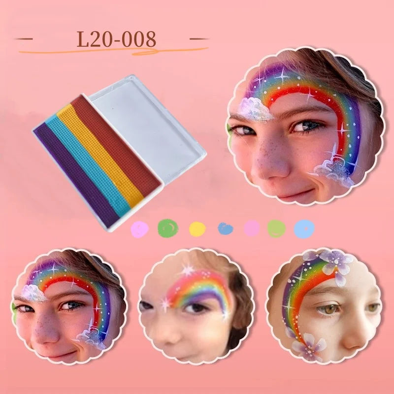 High Quality 20g 30g Splitcake Face Paint Body Art Painting Makeup Rainbow Split Cake Face Cosplay Holiday Make up