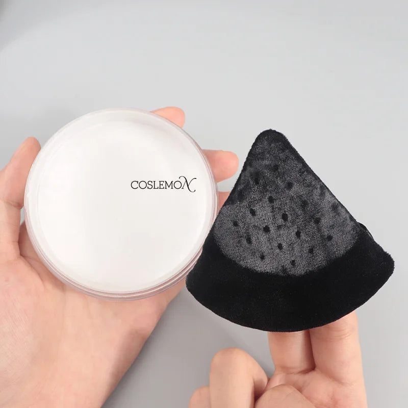 1pcs Triangle Powder Puff Face Soft Velvet Double-sided Air Cushion Blender Beauty Foundation Sponge Make Up Accessories