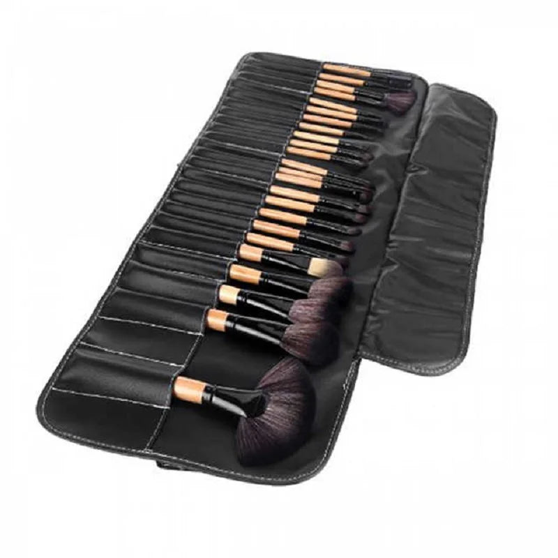 24 Pcs/Set Professional Makeup Brush Sets Cosmetic Brushes Eyebrow Powder Foundation Shadows Brush Make Up Tools With Gift Bag