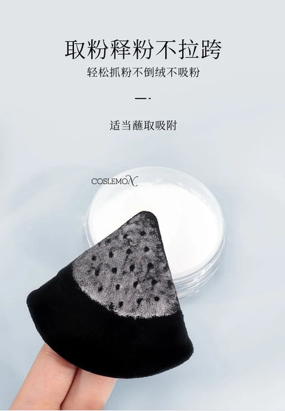 1pcs Triangle Powder Puff Face Soft Velvet Double-sided Air Cushion Blender Beauty Foundation Sponge Make Up Accessories