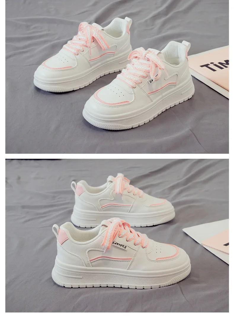 Designer Platform Running Sneakers Women  Tennis shoes Woman Walking Chunky Sneakers white Casual Slip on Vulcanized Shoes