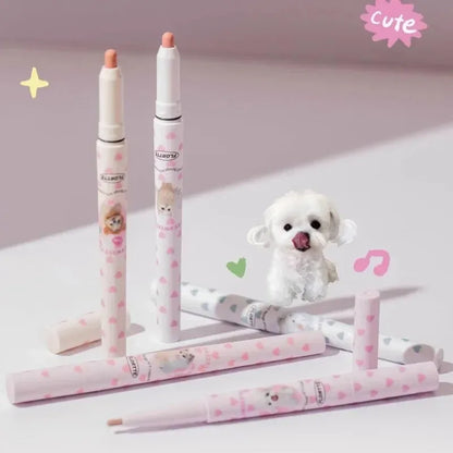 FLORTTE Lip liner Pencil Natural Matte Lip Liner Cute Animals Lipstick Pen Lasting Lipliners Korean Cosmetic  Kawaii Make Up