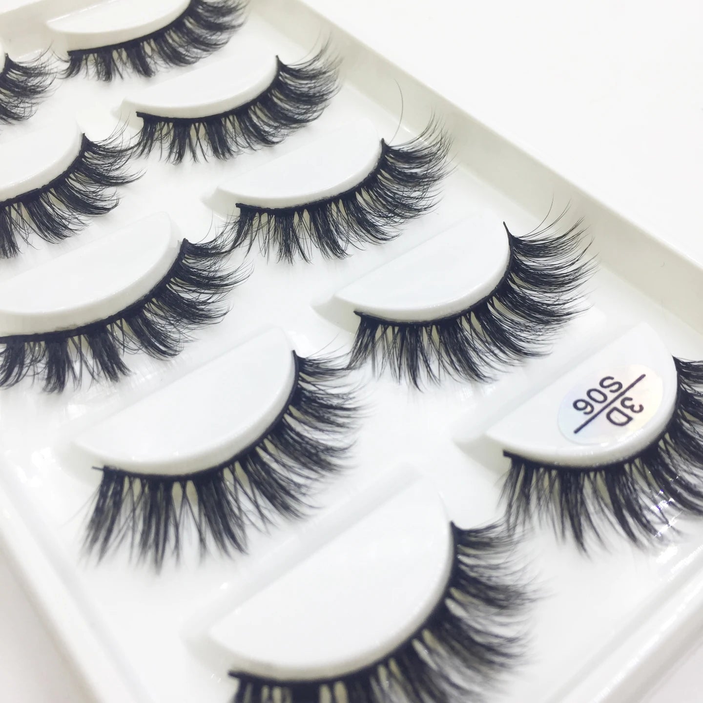 Natural 3D Mink False Eyelashes, Soft Wispy, Fluffy Eye Faux Lashes, Make Up Eyelash, Beauty Cat Cilios, 5 Pairs, 15 Styles