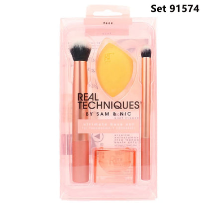 Real Techniques Set Makeup Sponge Set Face Beauty Cosmetic Powder Puff For Foundation Cream Concealer Make Up Blender 91553 RT