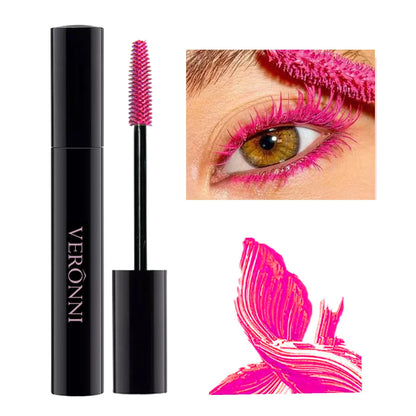 Color Mascara Eyelashes Lengthening Mascara 4D Silk Fiber Waterproof Curling Mascara Black Eyelashes Extension Make Up Cosmetics