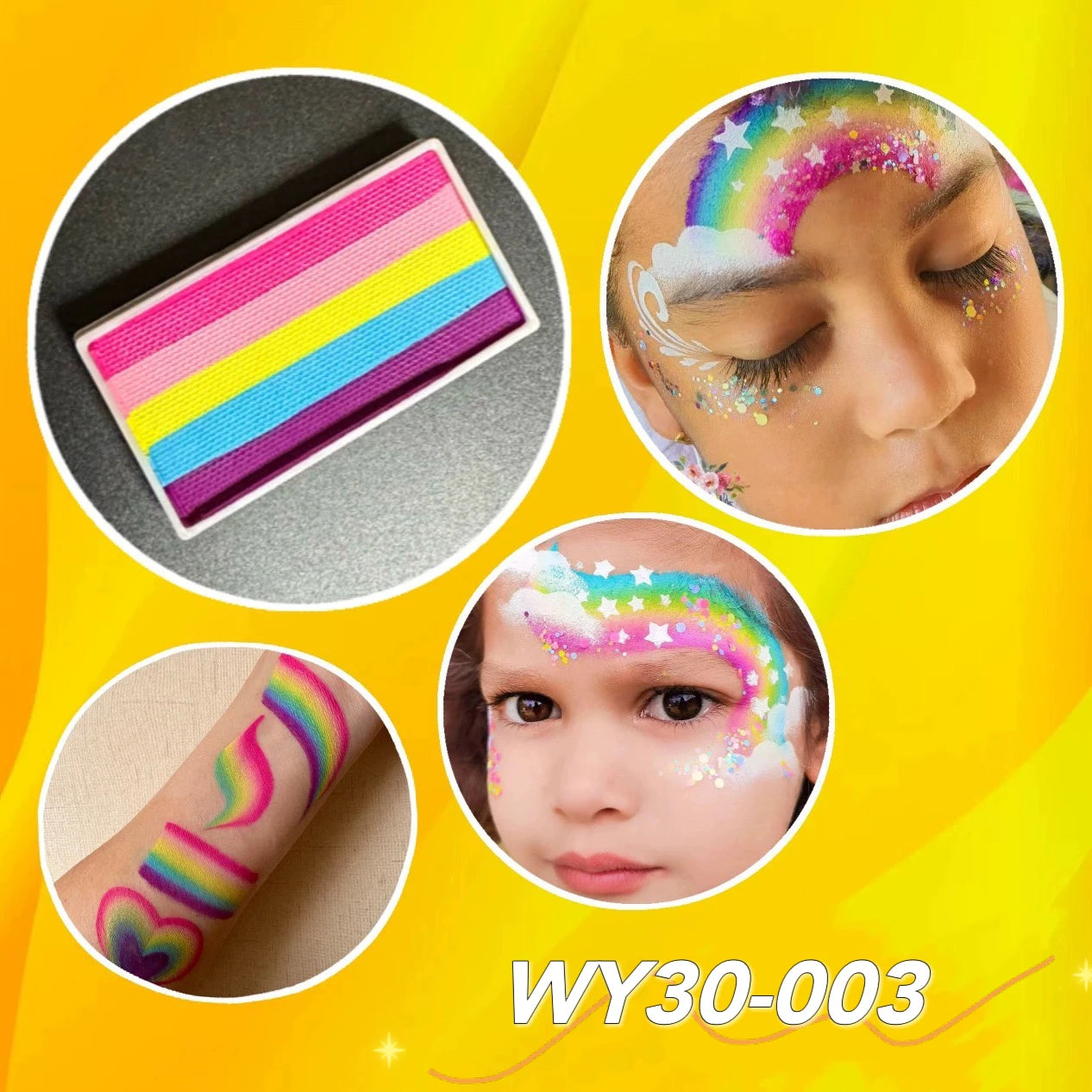 High Quality 20g 30g Splitcake Face Paint Body Art Painting Makeup Rainbow Split Cake Face Cosplay Holiday Make up