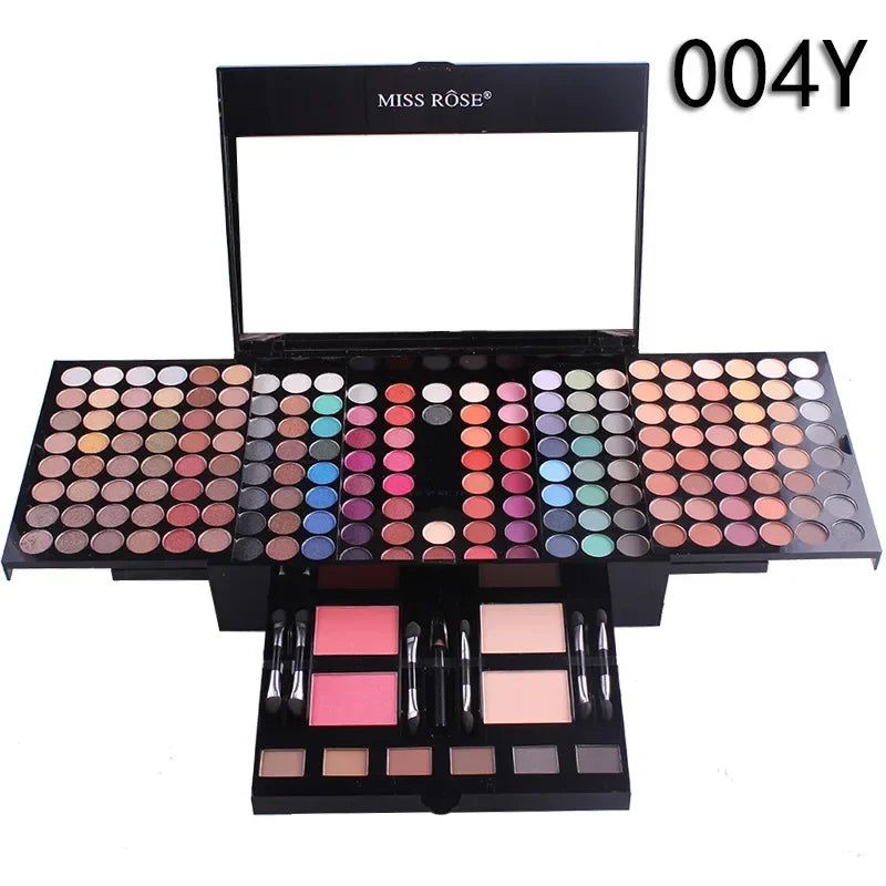 180 Colors Makeup Palette Gift Eyeshadow Powder Blush Lip Stick Cosmetics Kit Eye Primer Luminous Eye Shadow Palette Make Up Set