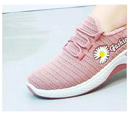 Adult sneakers, women's light running shoes, net shoes, comfortable soft soled sneakers, women's breathable casual single shoes