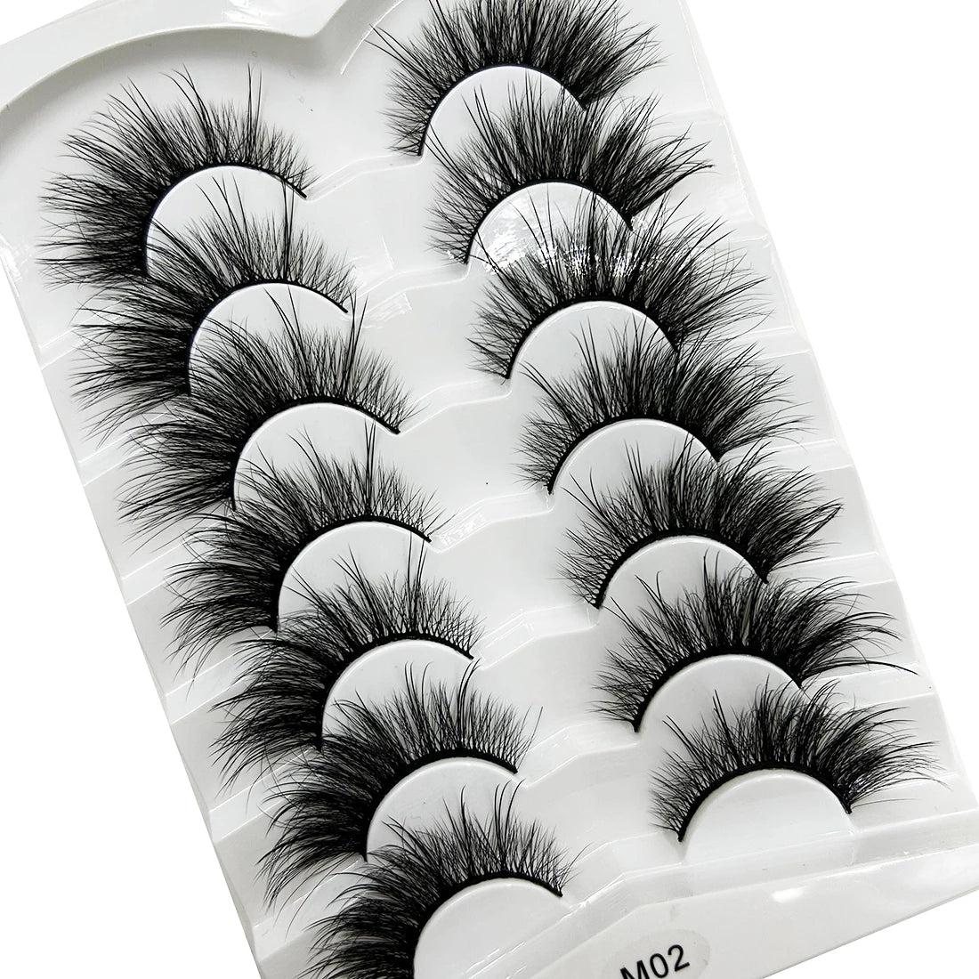 Natural 3D Mink False Eyelashes, Soft Wispy, Fluffy Eye Faux Lashes, Make Up Eyelash, Beauty Cat Cilios, 5 Pairs, 15 Styles