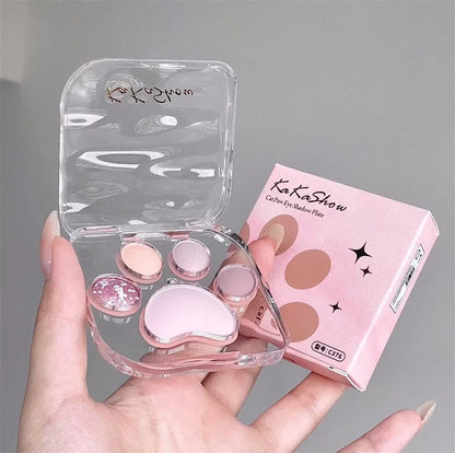 Cute Natural Eye Shadow Palette Glitter Eyeshadow Palette with Blusher Long Lasting Korean Eyes Make Up Palette Beauty Cosmetics