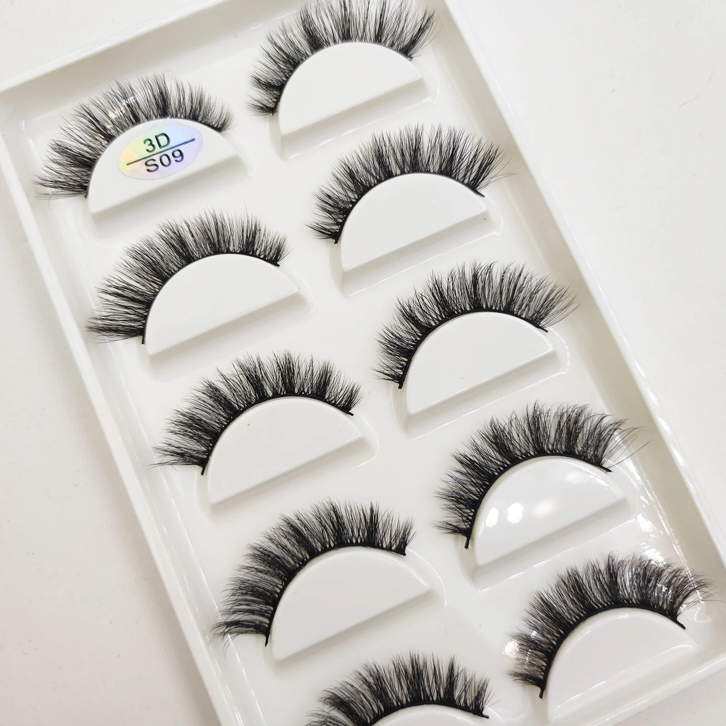 Natural 3D Mink False Eyelashes, Soft Wispy, Fluffy Eye Faux Lashes, Make Up Eyelash, Beauty Cat Cilios, 5 Pairs, 15 Styles