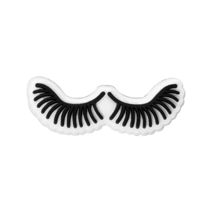 1pcs Women's Shoe Charms for Black Girls Shoe Decorations Accessories Pins Fashion Clog Buckle Charms Make Up Lipstick Eyelash