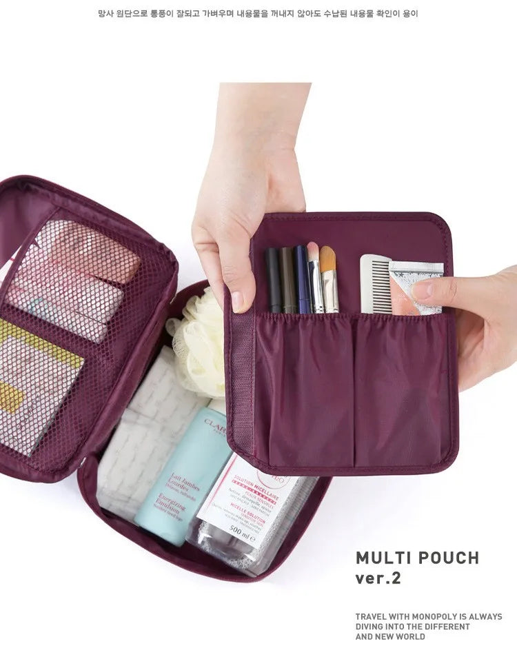 Travel Makeup Bag Storage Cosmetic Bag Women Pouch Organizer Waterproof Toiletries Bag Make Up Cases Female Cosmetic Organizer