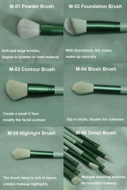 Wholesale 13 PCS Makeup Brushes Set Eye Shadow Foundation Women Cosmetic Brush Eyeshadow Blush Beauty Soft Make Up Tools Bag