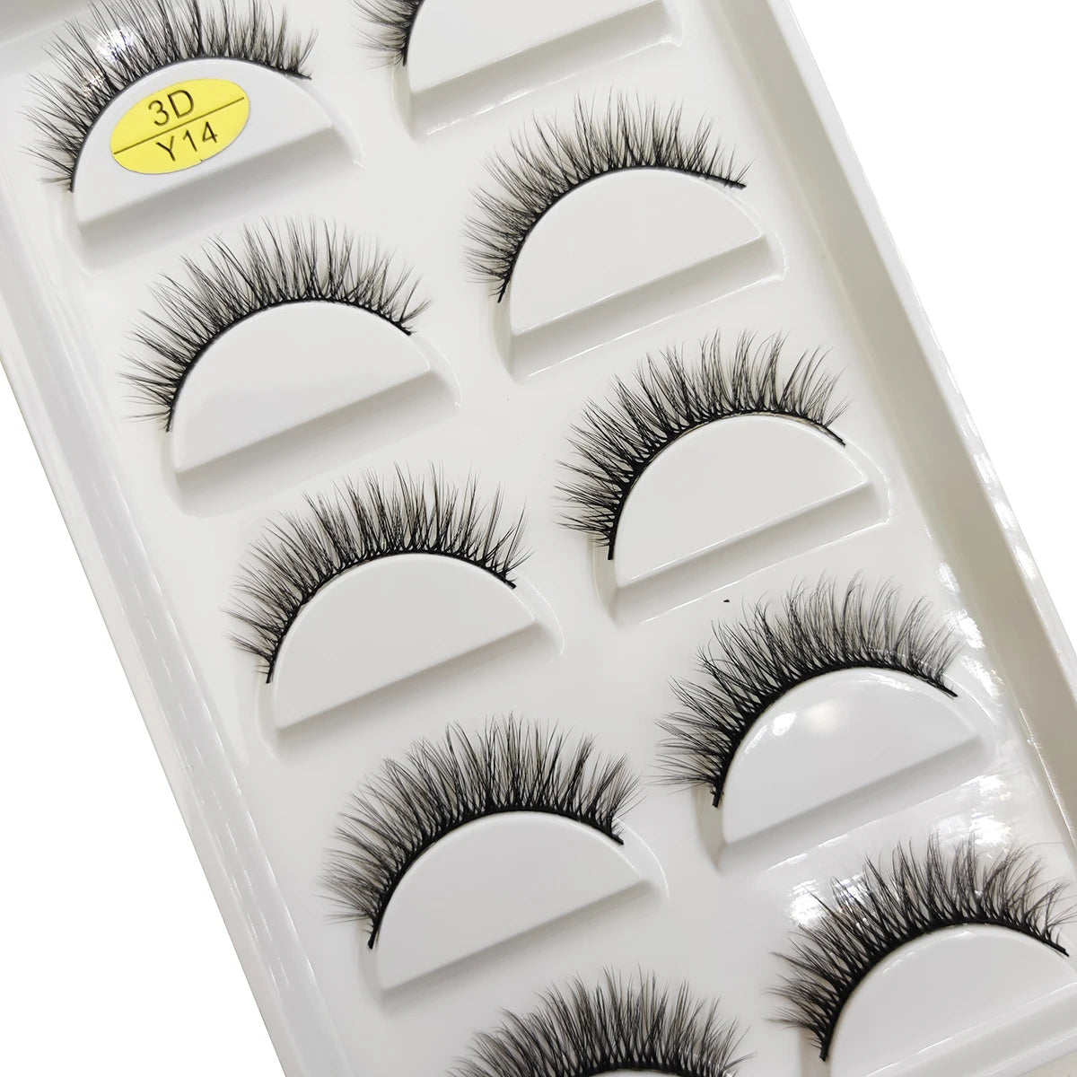 Natural 3D Mink False Eyelashes, Soft Wispy, Fluffy Eye Faux Lashes, Make Up Eyelash, Beauty Cat Cilios, 5 Pairs, 15 Styles