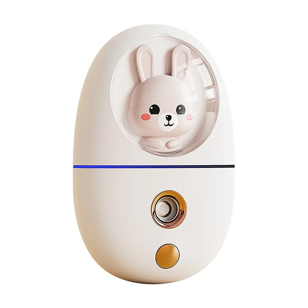 Cartoon 35ML Mini Facial Humidifier Face Nano Mist Sprayer Make Up Skin Moisturizing Hydration Nebulizer Face Steamer USB