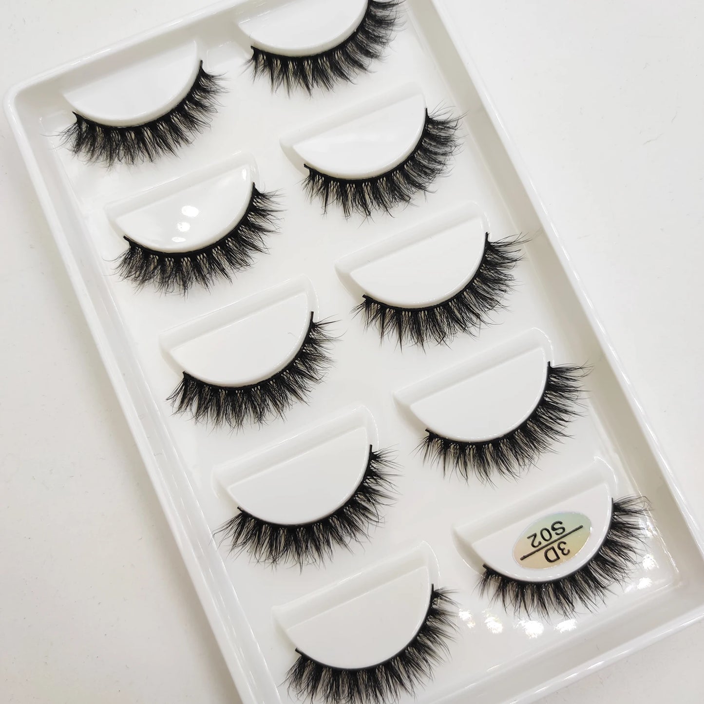 Natural 3D Mink False Eyelashes, Soft Wispy, Fluffy Eye Faux Lashes, Make Up Eyelash, Beauty Cat Cilios, 5 Pairs, 15 Styles