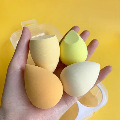 4pcs/set Makeup Sponge Blender Beauty Egg Cosmetic Puff Foundation Sponges Powder Puffs Women Make Up Accessories