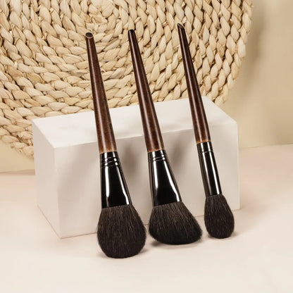 Bethy Beauty 3pcs Goat Hair Makeup Brushes Sets Soft  Blusher Sculpting Highlight Beauty Make Up Beauty Tool