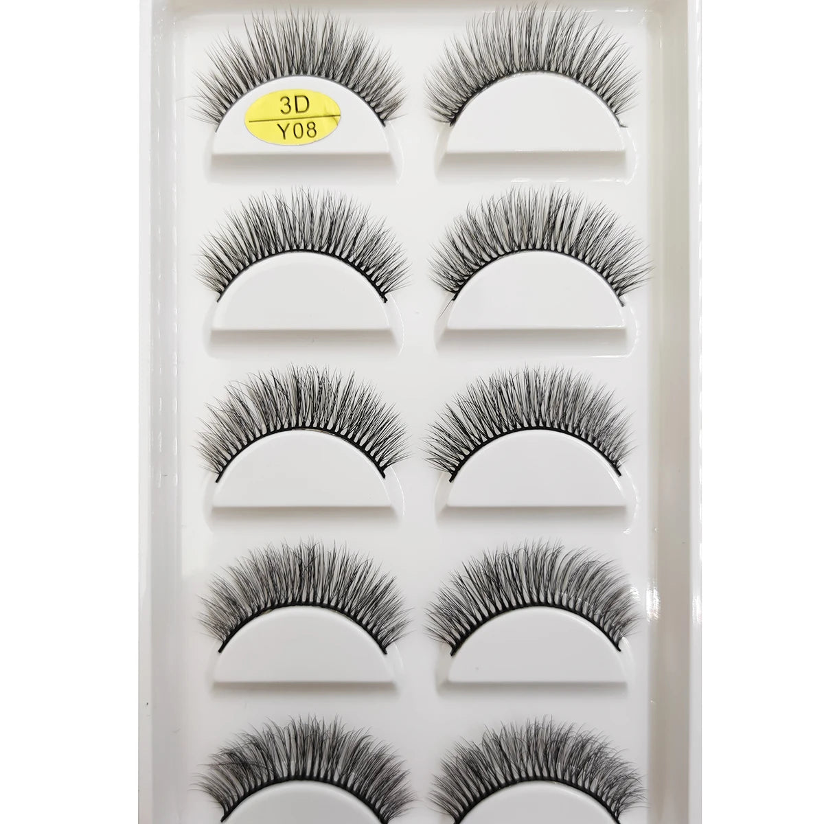 Natural 3D Mink False Eyelashes, Soft Wispy, Fluffy Eye Faux Lashes, Make Up Eyelash, Beauty Cat Cilios, 5 Pairs, 15 Styles