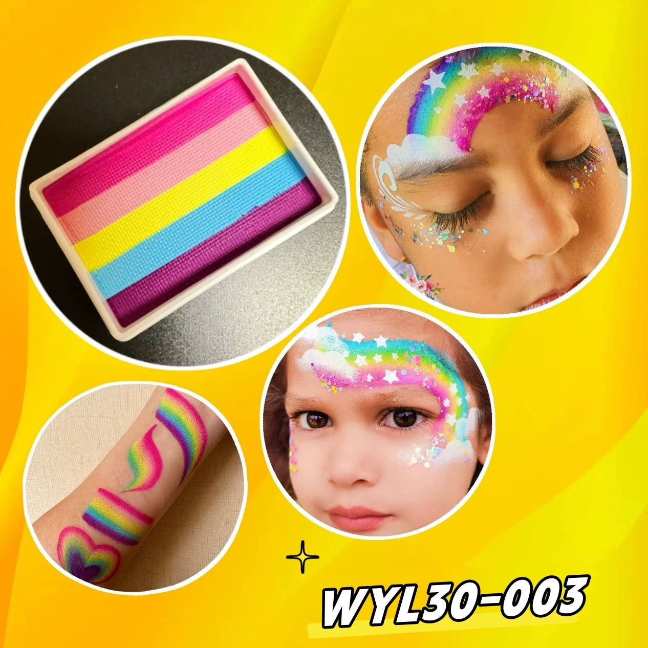 High Quality 20g 30g Splitcake Face Paint Body Art Painting Makeup Rainbow Split Cake Face Cosplay Holiday Make up