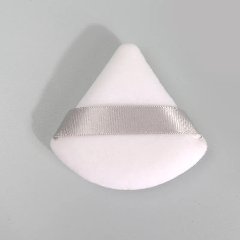 1pcs Triangle Powder Puff Face Soft Velvet Double-sided Air Cushion Blender Beauty Foundation Sponge Make Up Accessories