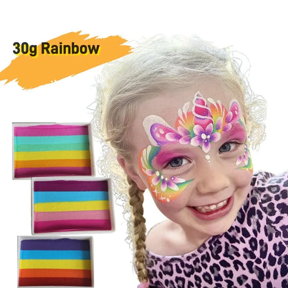 High Quality 20g 30g Splitcake Face Paint Body Art Painting Makeup Rainbow Split Cake Face Cosplay Holiday Make up